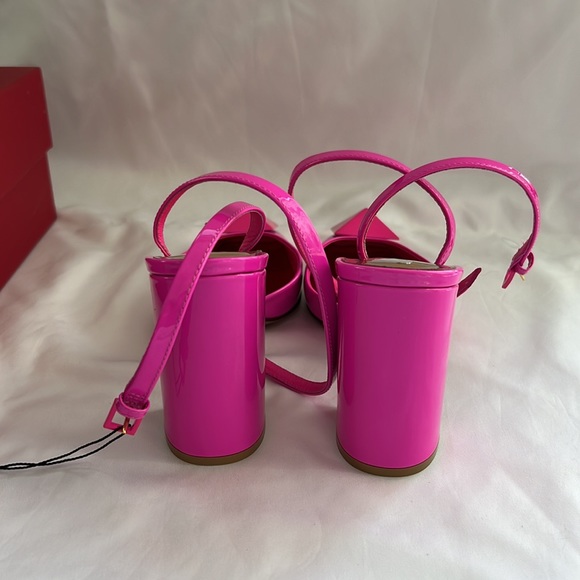 One stud patent leather pump with matching stud 90MM - Picture 6 of 8